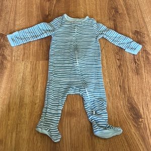 5/$10 Cloud Island Blue and White Striped Sleep and Play 3-6m